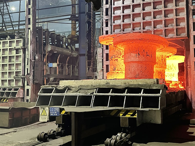 How are heat-resistant steel castings heat treated?